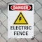 Signmission Electric Fence Danger Sign, Plastic, 12in W x 18in L, 2PK OS-2PACK-DS-P-1218-V-2212 - alternate 3